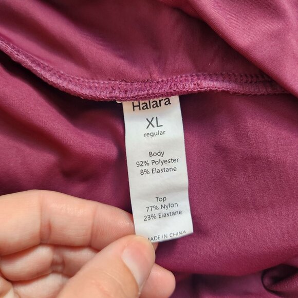 Halara Breezefull High Waisted High Low Ruffle Skirt 2-in-1 Casual Women's XL - Picture 6 of 7